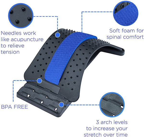 Multi-Level Back Stretcher – Pain Relief & Posture Corrector – view 7