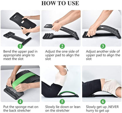 Multi-Level Back Stretcher – Pain Relief & Posture Corrector – view 6