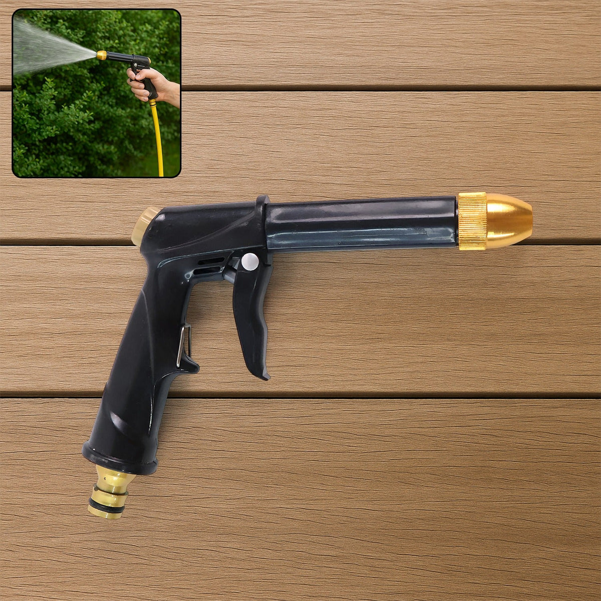 Water Spray Gun – Brass Multi-Mode Nozzle