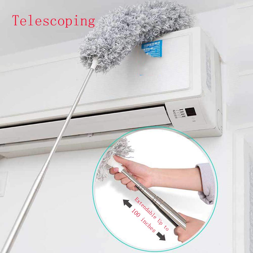 Microfiber Duster – 100-Inch Extendable Handle – detail view