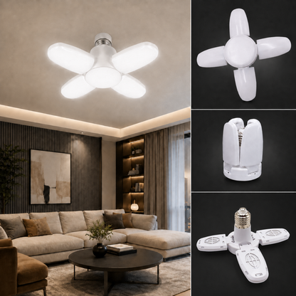 Foldable LED Fan Blade Bulb – Energy Efficient 28V