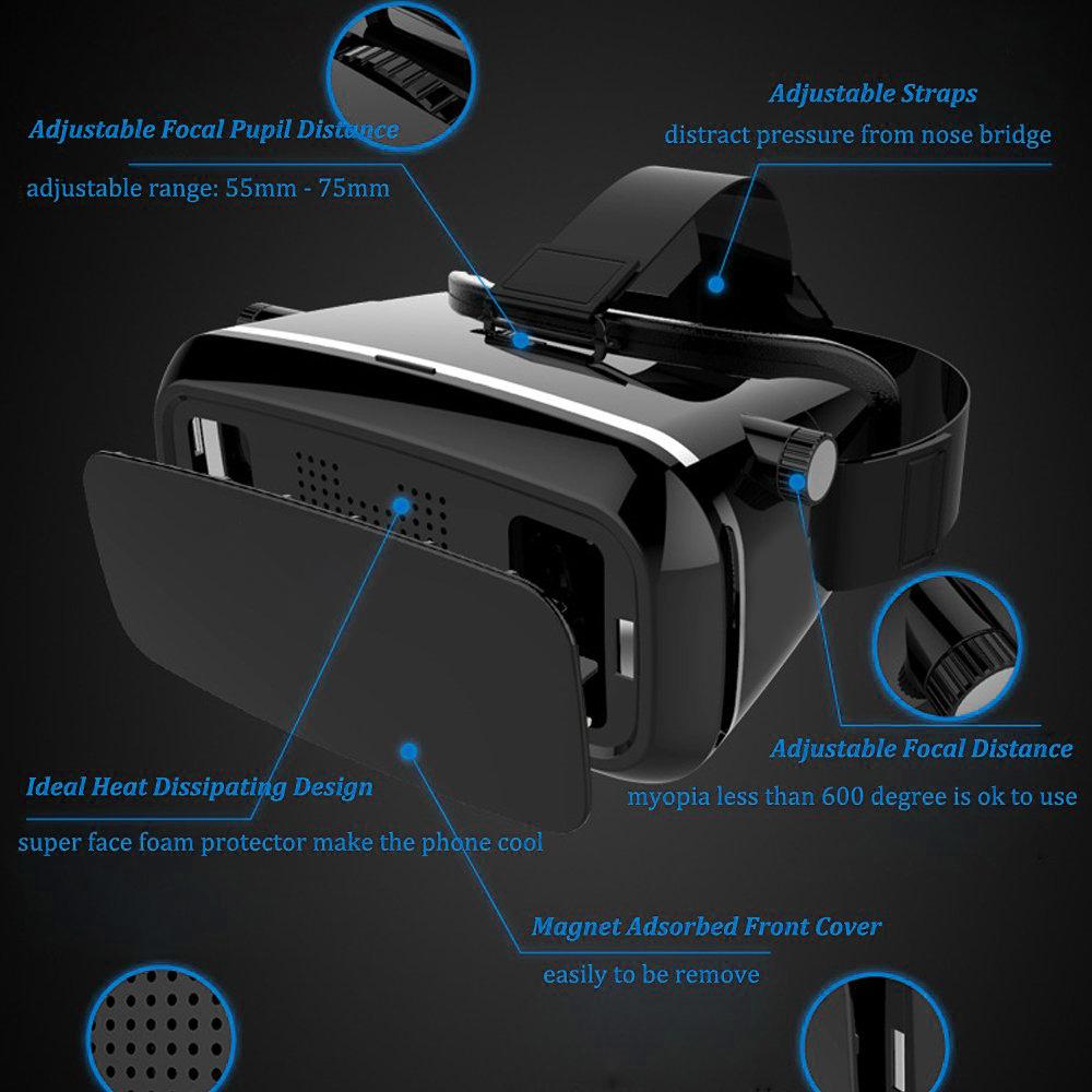 VR Headset – Immersive 3D Experience for Smartphones – close-up