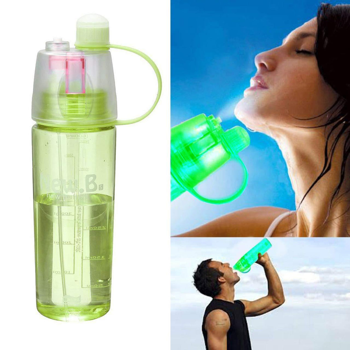 Spray Water Bottle – 600ML BPA-Free for Hydration – view 8