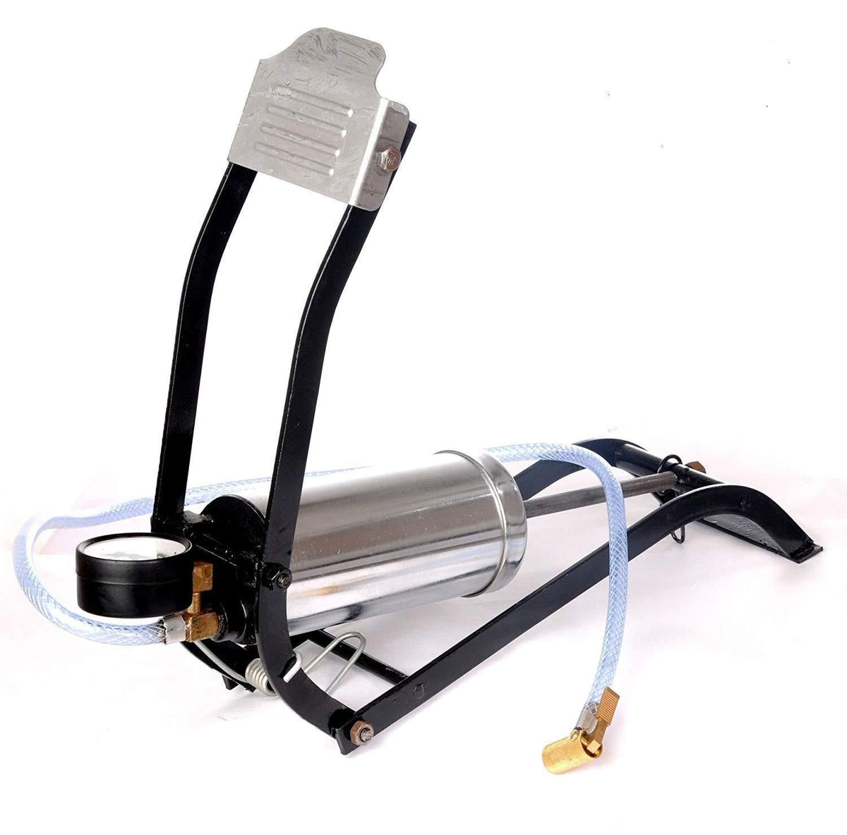 Steel Foot Pump – Heavy Duty Car & Bike Tire Inflator – view 6