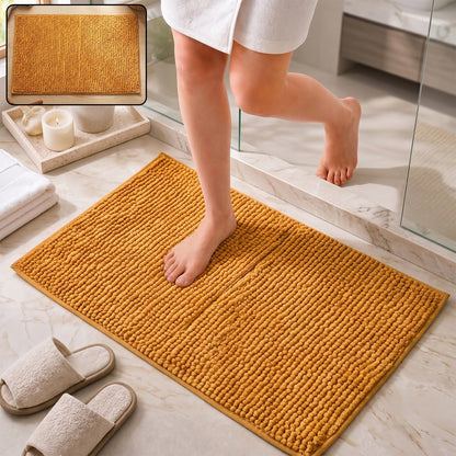 Anti slip absorbent floor mat, 77 x 49 cm soft microfibre door mat (1 pc)