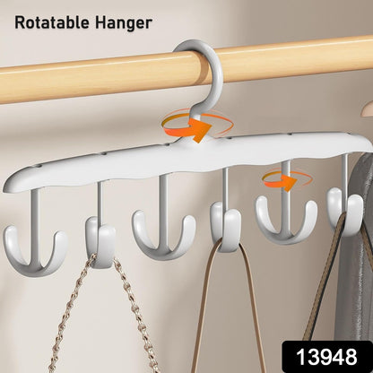 Tank Top Hanger – 12-Hook Rotating Closet Organizer – side view