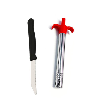 Stainless Steel Gas Lighter & Knife set – 2-in-1 Kitchen – view 7