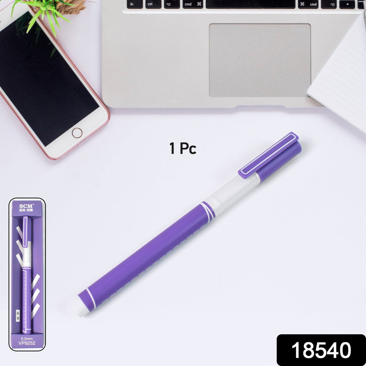Black Gel Pen 0.5mm Fine Tip – Smooth Precise Writing – side view