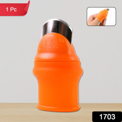 Thumb Knife Cutter – Safe Silicone Finger Guard – side view