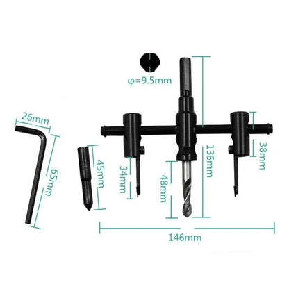 Adjustable Circle Hole Saw – Versatile 30-120mm Cuts – view 6