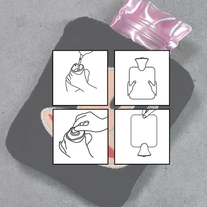 Mini Hot Water Bag – Emoji Cover for Pain Relief – view 6