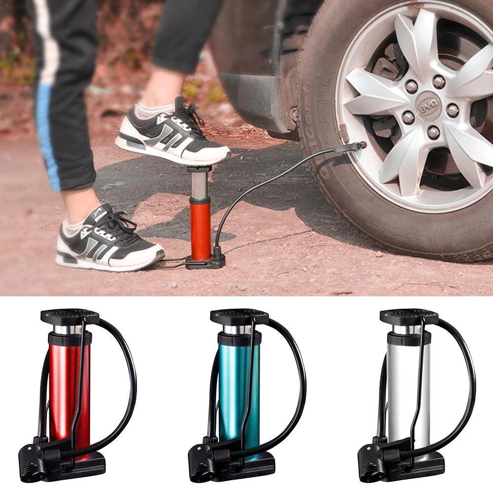 Portable Foot Pump – 120 PSI Mini Tyre Inflator – side view