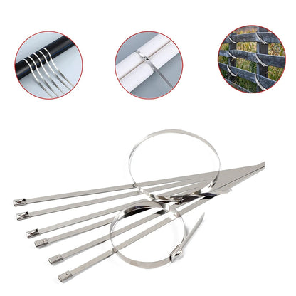 Stainless Steel Cable Ties – 100mm Rustproof 10-Pack – view 7