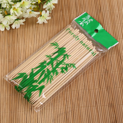 Natural Bamboo Skewers 15cm – Eco-Friendly BBQ Sticks – view 11