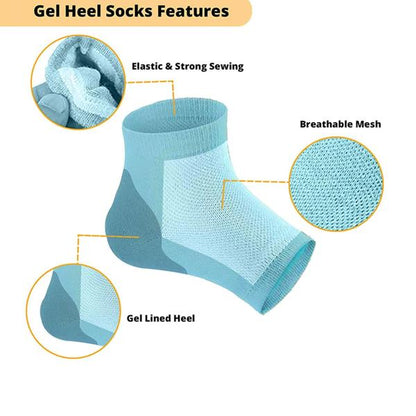 Silicone Gel Heel Socks – Pain Relief & Moisturizing – view 7