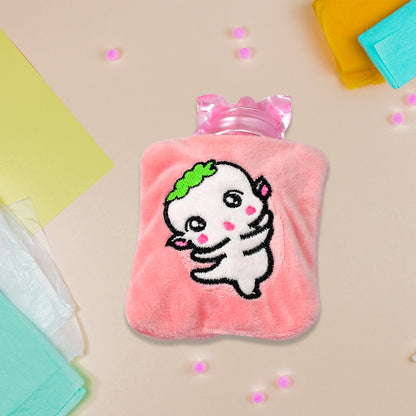 Pink Hot Water Bag – Soft Cover for Pain Relief