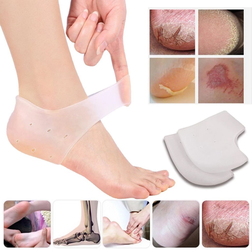 Silicone Gel Heel Socks – Dry Cracked Heel Repair