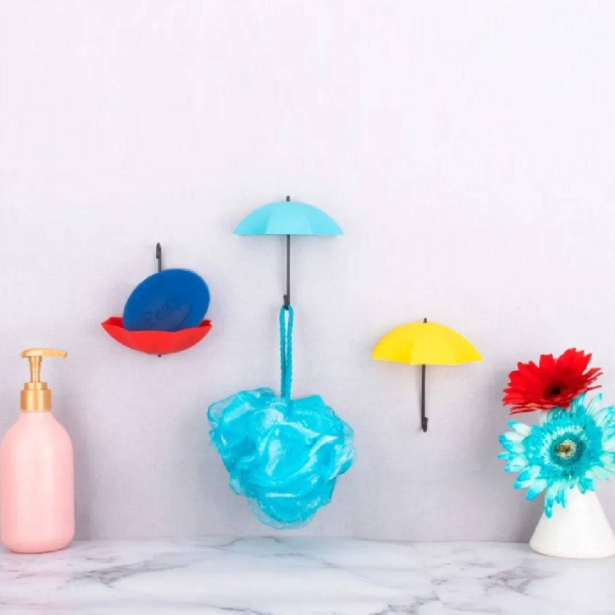Umbrella Wall Hook – Multipurpose Key & Hat Holder – close-up