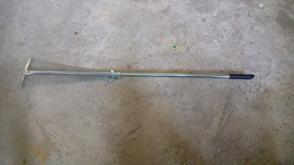Adjustable Garden Rake – Telescopic Steel for Lawn Cleanup – view 7