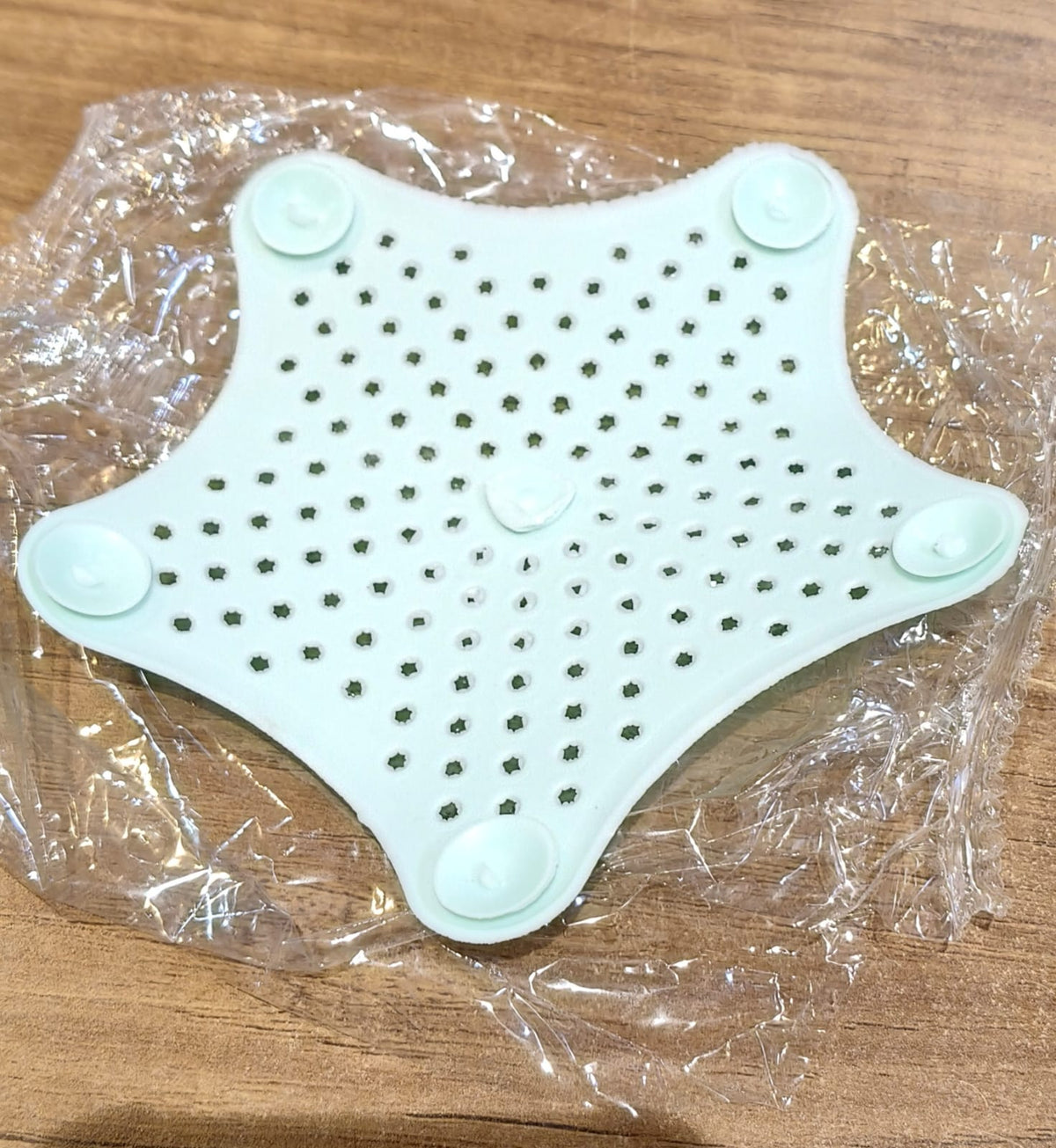 Silicone Star Shaped Sink Strainer – Mint Green Hair Catcher – view 8