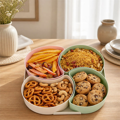 Divided Snack Box – Rotating Dry Fruit Platter
