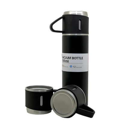 Stainless Steel Vacuum Flask set with 3 Cups – 500ml – detail view