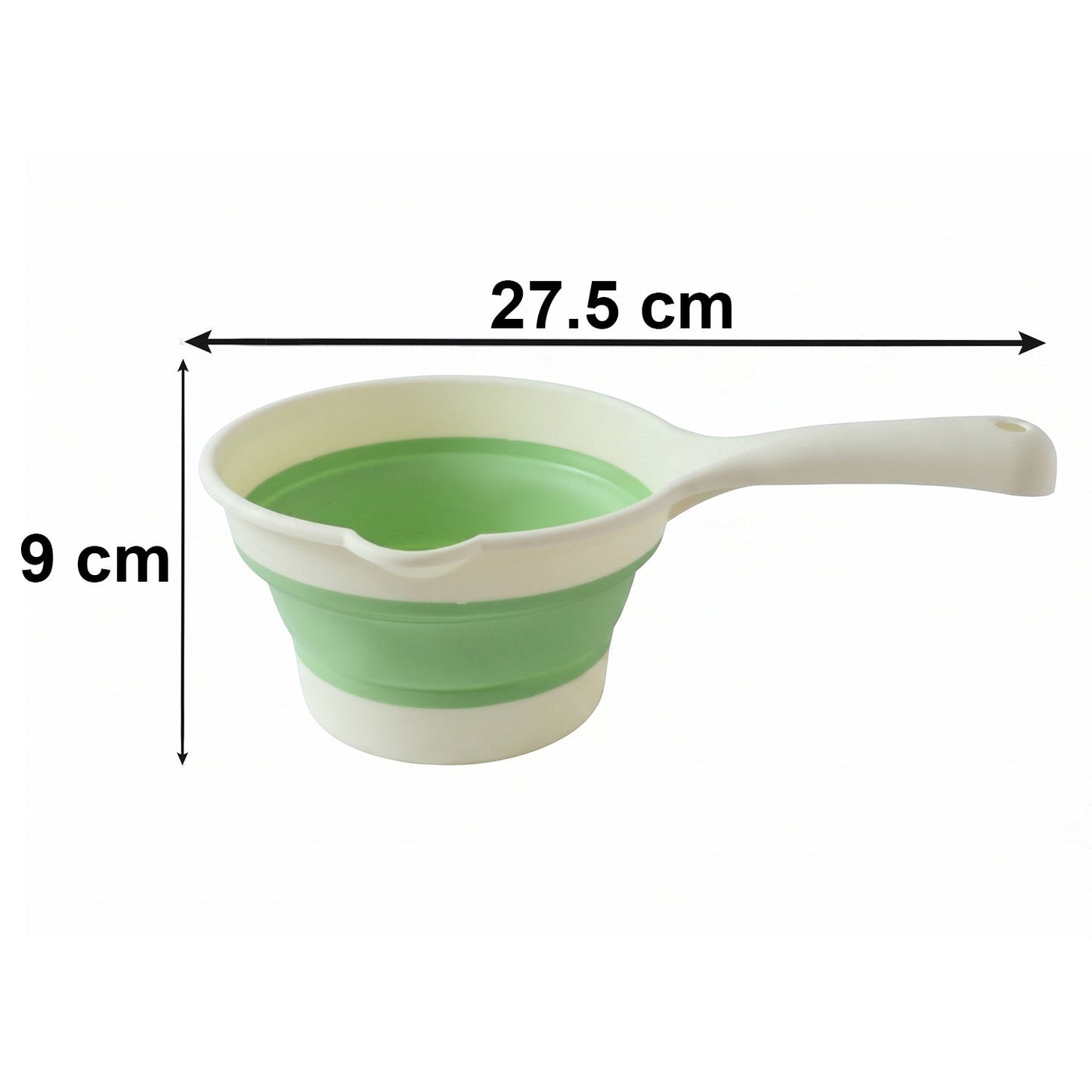 Size guide for foldable water scoop