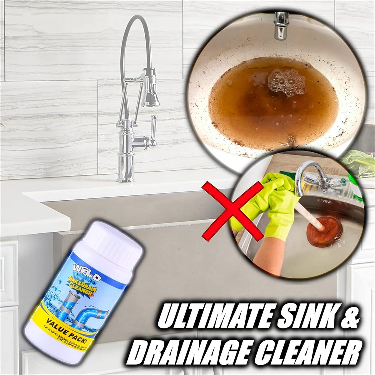 Drain Cleaner Powder – Super Clog Remover – view 7
