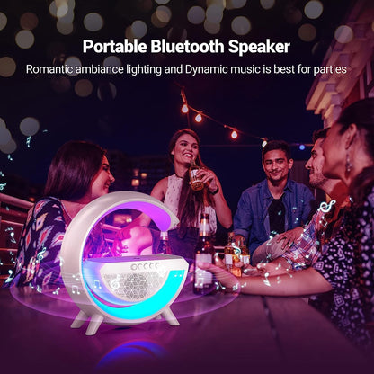 LED Night Lamp with Bluetooth Speaker – Wireless Charging – view 6