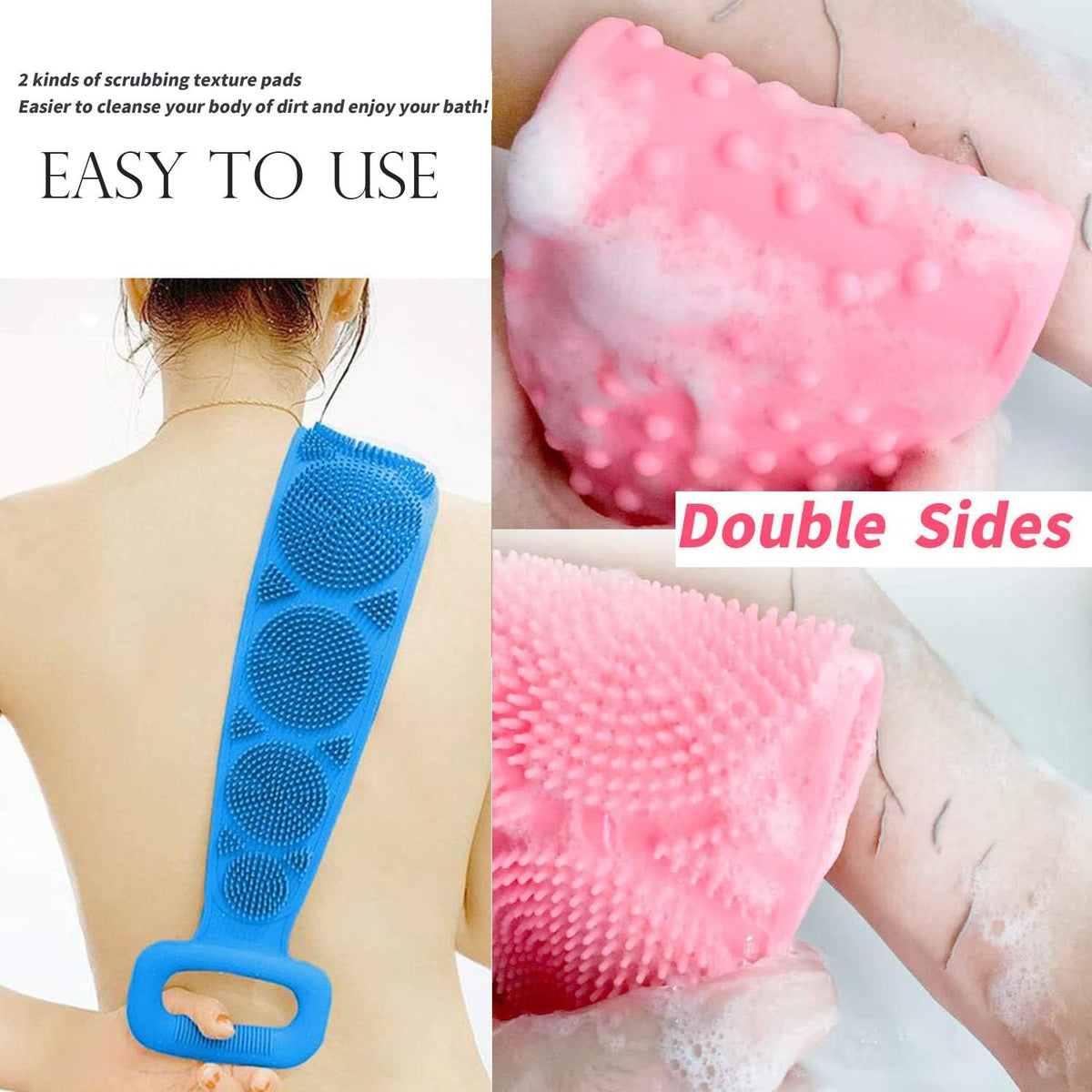 Silicone Back Scrubber – Eco-Friendly Body Cleaning – alternate view