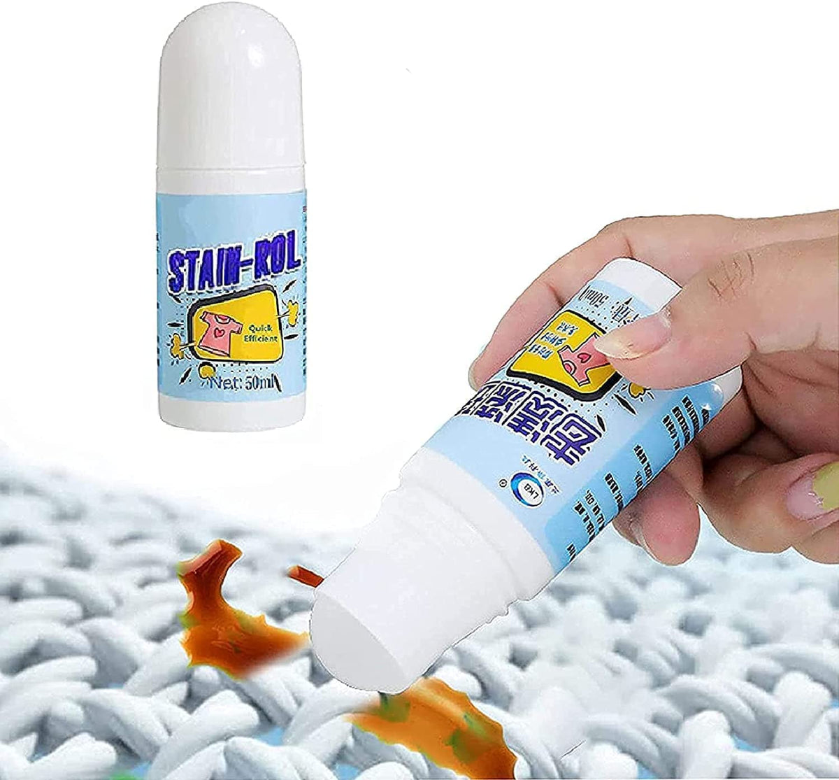 Clothes Stain Remover Roller – Travel-Friendly 50ml – close-up