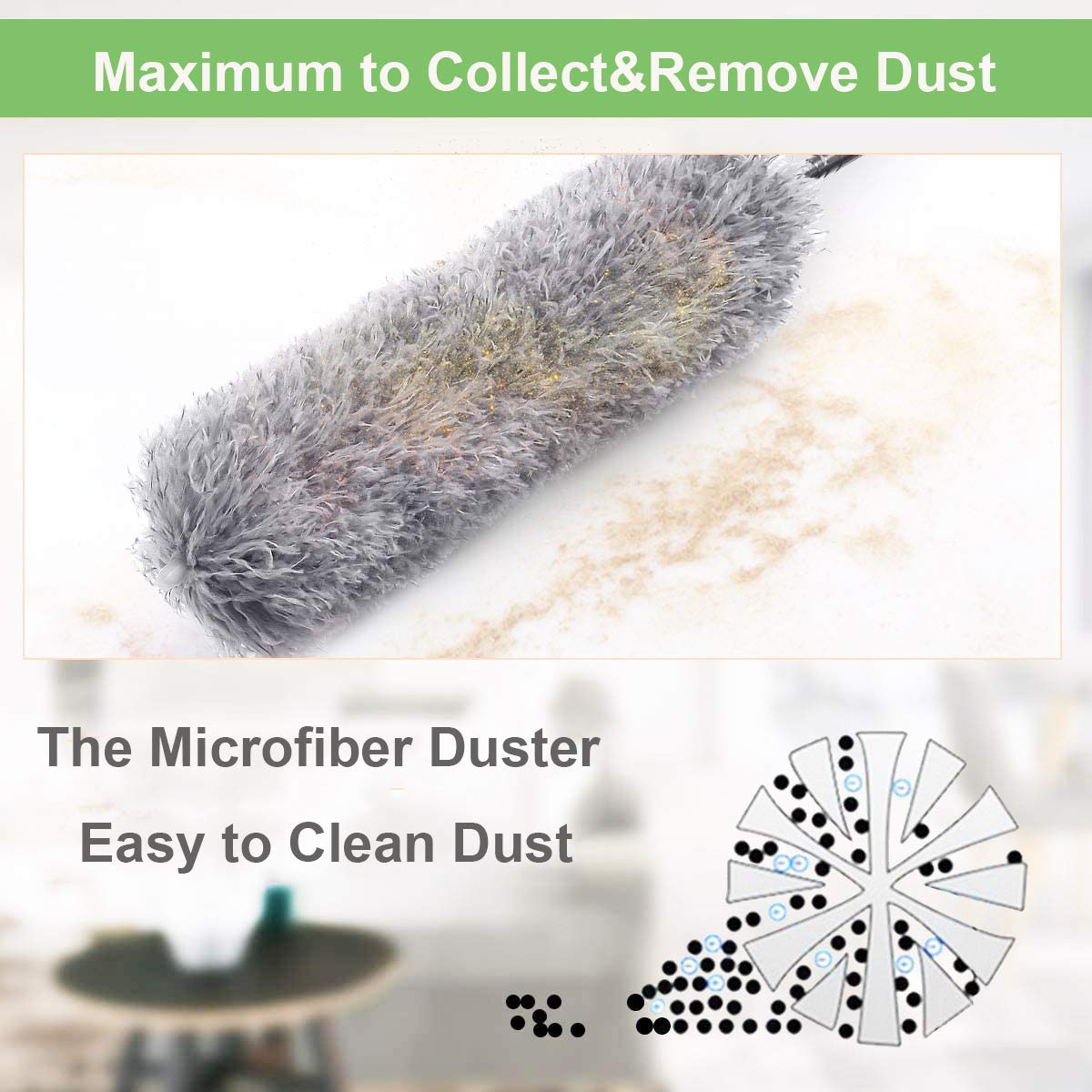 Microfiber Duster – 100-Inch Extendable Handle – view 13