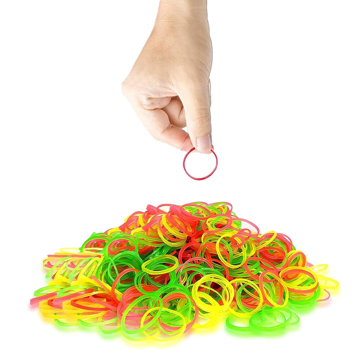 Multicolor Elastic Rubber Bands – Flexible & Reusable – detail view