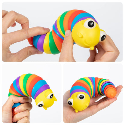 Rainbow Slug Fidget Toy – Stress Relief & Sensory Play – view 6