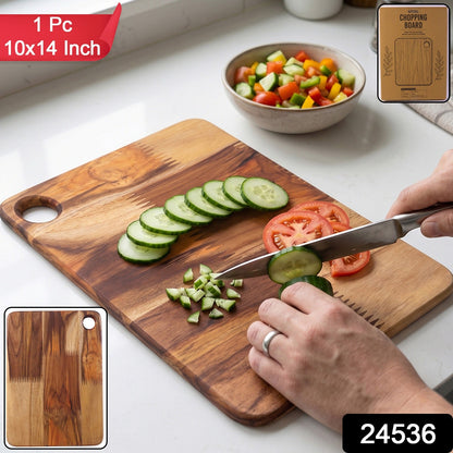 Durable wood cutting board for chopping vegetables, meat and fruit