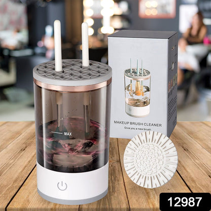 Automatic Makeup Brush Cleaner – Fast & Hygienic – side view