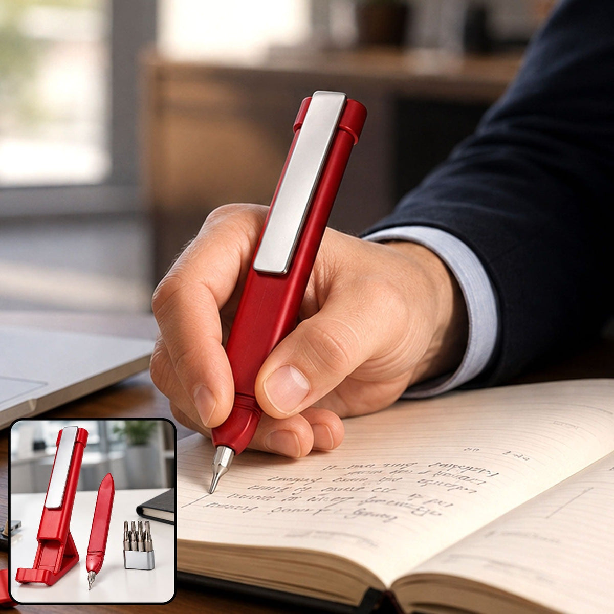 Multi-Function Pen – 4-in-1 Phone Holder & Screwdriver set