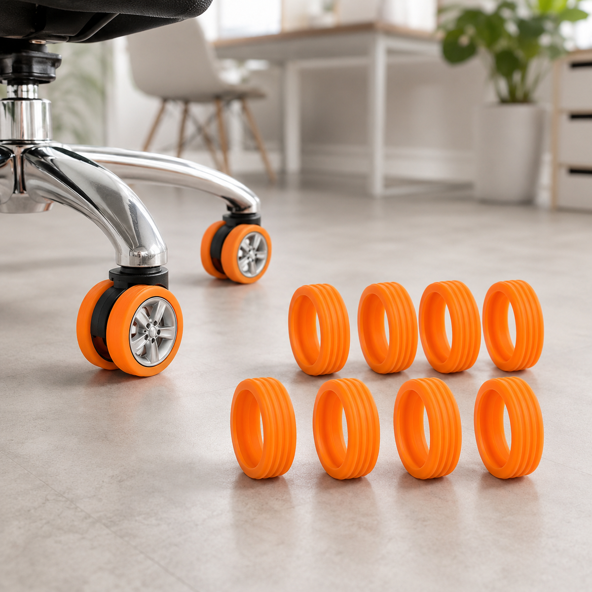 Luggage Wheel Covers – Noise Reduction & Protection (8 Pcs)