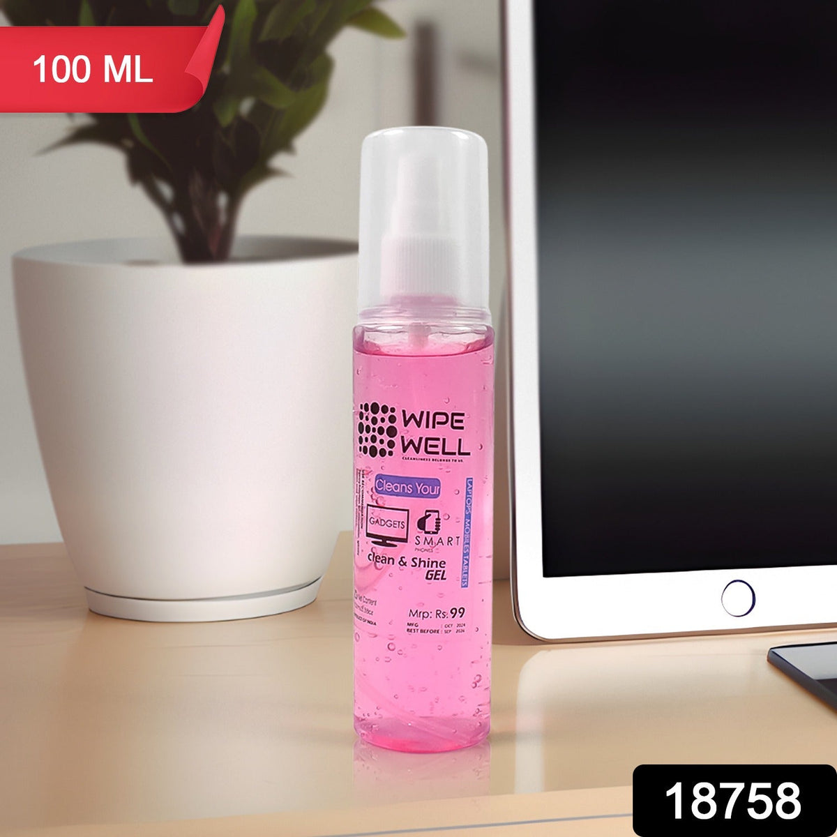 Screen Cleaner Gel – Mobile & Laptop – side view