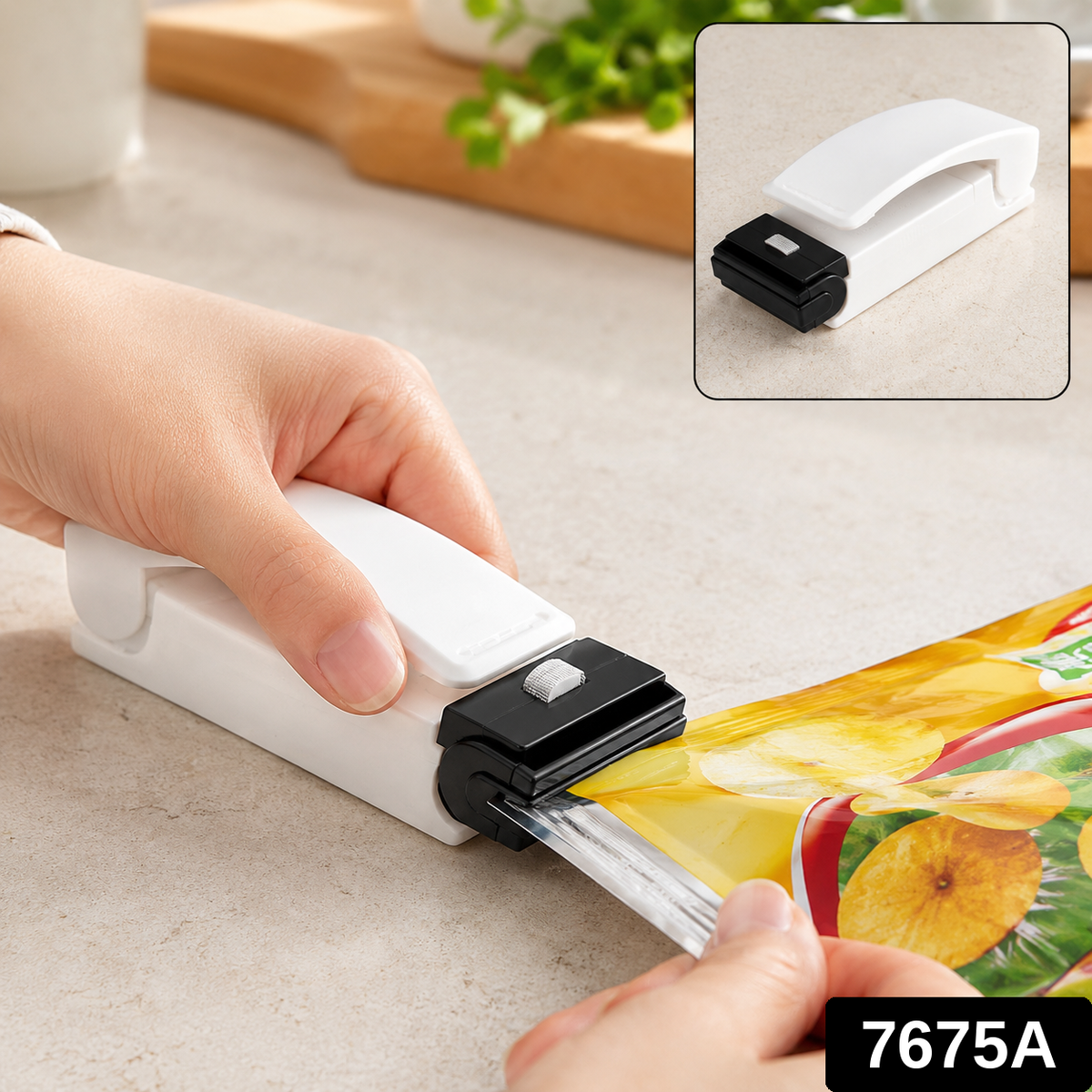 Plastic Bag Sealer – Mini Portable & Handy Sealing Machine – side view