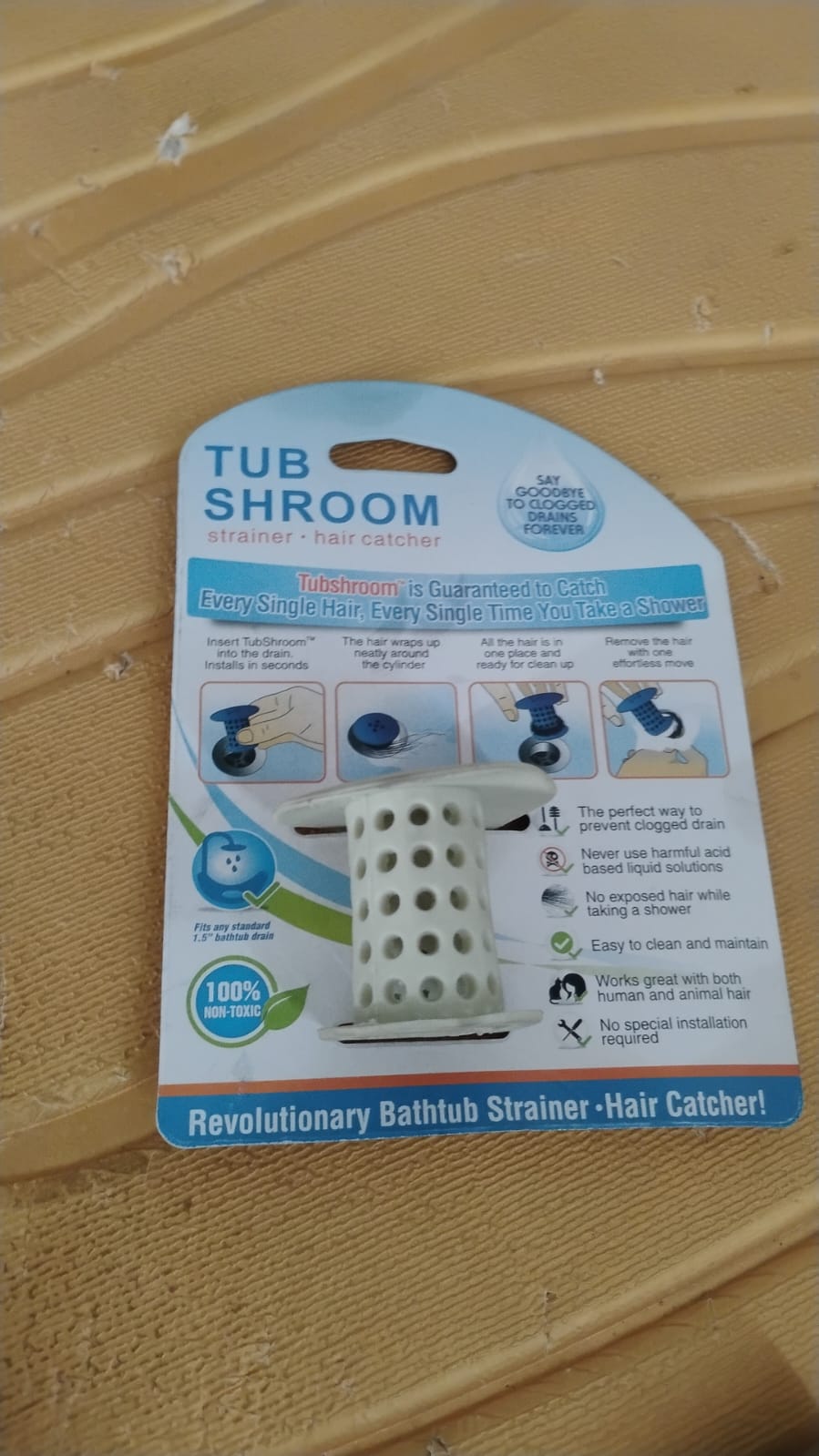Tub Drain Hair Catcher – Universal Silicone Anti-Clog – view 8