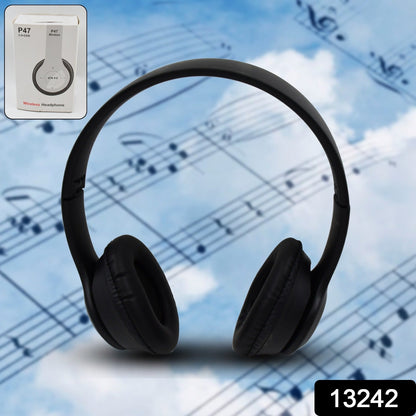 Foldable Wireless Headphones – Bluetooth & Hands-Free – side view