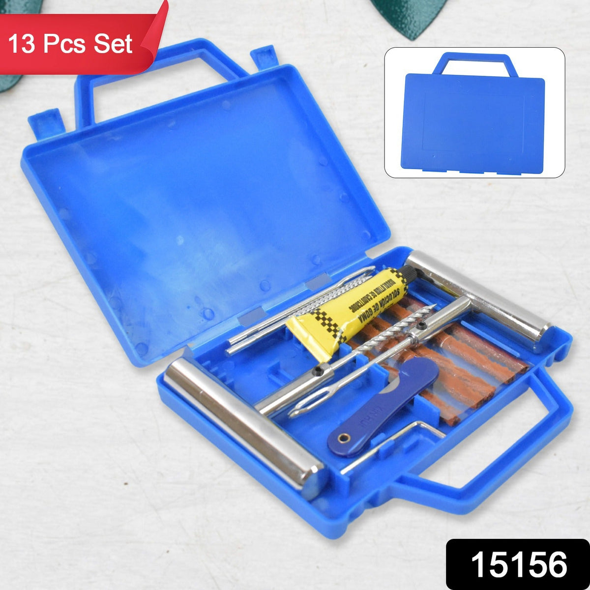 Tire Repair Kit – 13-Piece Portable set – side view