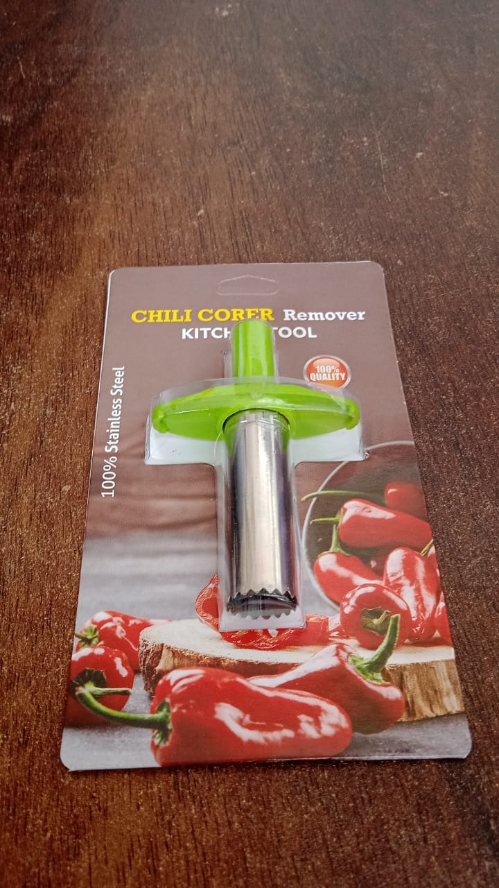 Chili Corer – Stainless Steel Pepper & Strawberry Tool – view 7
