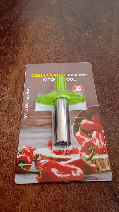 Chili Corer – Stainless Steel Pepper & Strawberry Tool – view 7