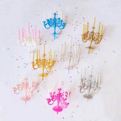 Luxury Birthday Candles – Elegant Cake Topper set – alternate view