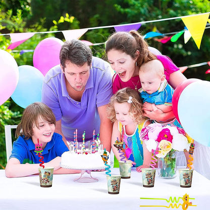 Reusable Truck Drinking Straws – Fun Kids' Party set – view 7