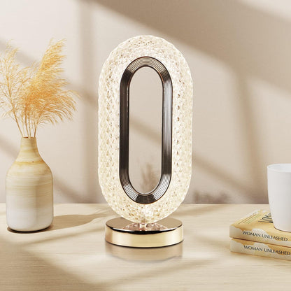 Crystal Table Lamp – 3-Way Dimmable Touch Control