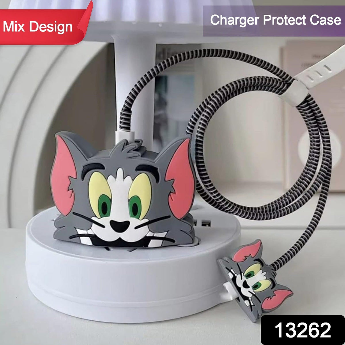 Cartoon Charger Cover – Silicon Protector for IPhone 18-20W – side view