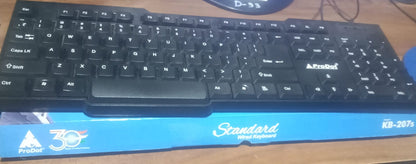 Wired USB Keyboard – Ergonomic 104 Keys for Office & Home – view 7